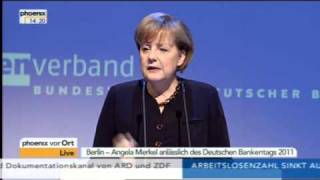 Rede Angela Merkel vor dem Deutschen Bankentag  44 [upl. by Bar]