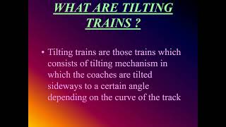 TILTING TRAIN [upl. by Sivra482]