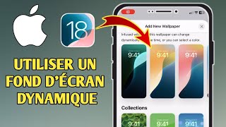 Comment utiliser le fond décran dynamique iPhone iOS 18 [upl. by Ydiarf333]