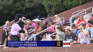 Tusculum earns first win of 2024 over Anderson [upl. by Adnorrehs]