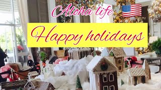 ep64カハラホテルXmas＃孫のアルバイトjapaneseamerican ハワイ移住 happylife 77歳夫婦日常ハワイで老後人生縮小中 [upl. by Notselrahc286]