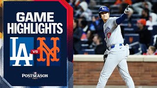 Dodgers vs Mets NLCS Game 3 Highlights 101624  MLB Highlights [upl. by Ruperto]