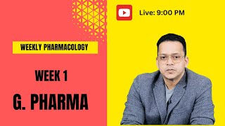 Week1 General Pharmacology pharmacology neetpg fmge inicet [upl. by Neellek]