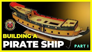 REVELL 172 PIRATE SHIP FULL BUILD [upl. by Ahsemad796]