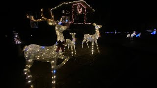 Christmas lights at Park After Dark at Lynches River County Park in Coward South Carolina [upl. by Aletta658]