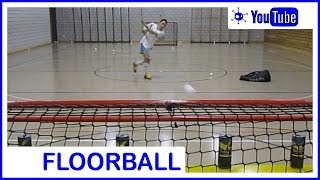 Floorball Shooting Training with Trojka Energy Cans and Camera [upl. by Cherlyn]