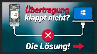 iPhone Bilder auf PC übertragen geht nicht  Fehler bricht ab wird nicht erkannt Die Lösung [upl. by Sirtaeb713]