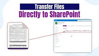 How To Transfer Document Files Directly into SharePoint  SharePoint File Management Tutorial [upl. by Zakaria412]