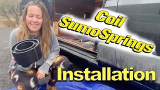 Amazing Promaster Suspension Upgrade  Part 2 Front Coil Sumo Spring Install vanlife SumoSprings [upl. by Eelynnhoj]