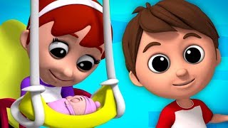 Rock A Bye Baby Song  Детские песенки  Детские стихи  Preschool Nursery Rhyme  Baby Songs [upl. by Esined]