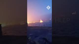 Huge explosion as Russian missile hits dam in Ukraine [upl. by Indyc]