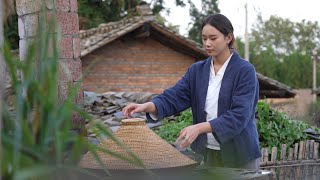 Harvesting pyracantha fruit and makes delicious red berries cake  Fruit cake recipe [upl. by Joellyn]