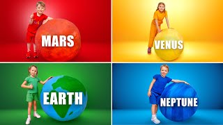 Five Kids teach the Solar system  Videos about the planets and more childrens videos [upl. by Googins]