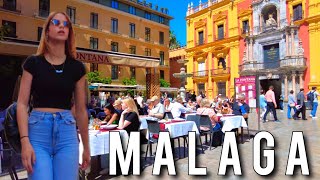 MALAGA 🇪🇦 OLD TOWN BARS amp RESTAURANTS May 2024 Costa del Sol Andalucía Spain 4K [upl. by Yenohtna]