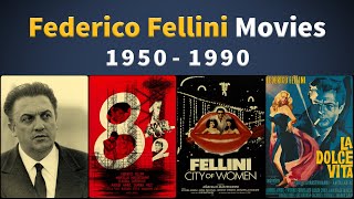 Federico Fellini Movies 19501990  Filmography [upl. by Ennagrom904]