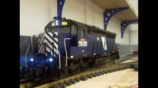 G Scale Train Aristocraft SD 45 Montana Rail Link [upl. by Rollins]