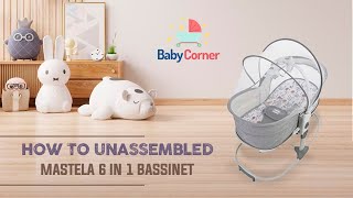 Unbelievable Trick to Unfolding Your Mastela 6 in 1 Bassinet how to unassembled mastela 6 in 1 [upl. by Aehtrod]