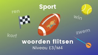 Project Move  Sport woorden flitsen  niveau E3M4 [upl. by Yonina]