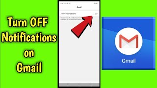 How to Turn OFF Notifications on Gmail [upl. by Mian]