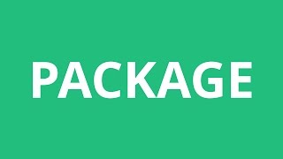 How To Pronounce Package  Pronunciation Academy [upl. by Ellehcyar]