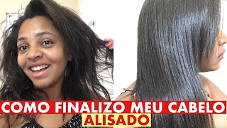 COMO ALISAR CABELO CRESPO SEM QUÍMICA  PARTE 7  Por erikaabarbosaa [upl. by Assillem]