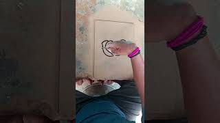 How to draw a flower🌺🌻🌹🌷 with symbol heart ❤ easy drawing for biginners art shorts [upl. by Kassab255]