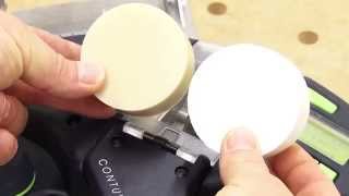 Festool CONTURO Edge Bander Installing glue pucks [upl. by Nepil]