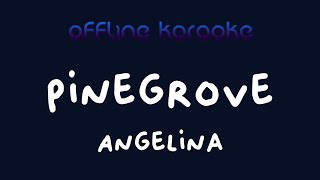 Pinegrove  Angelina Karaoke [upl. by Nonnahsal]