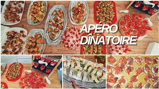 APÉRO DÎNATOIRE POUR 30 PERSONNES RECETTES SUPER FACILE 🤤 SAMOUSSAS BURGERS TORTILLAS VÉRINES [upl. by Hpesoj490]