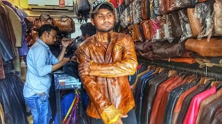 Dharavi Leather Market  Sion  Mumbai  Leather Jackets At Cheap Price [upl. by Zetnom]