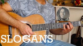 Slogans 🇯🇲 Bob Marley  Guitar Cover  Tuto Guitare [upl. by Ahsrat]