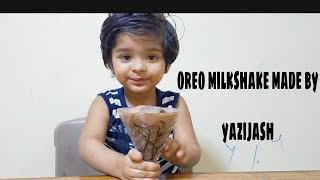 how to make oreo milkshakehome made oreo milkshake [upl. by Llednil]