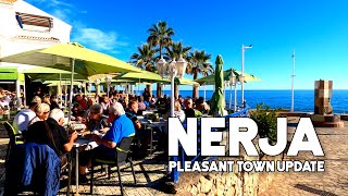 Nerja Spain Pleasant Town Update November 2022 Costa del Sol  Axarquía  Málaga 4K [upl. by Enerol946]