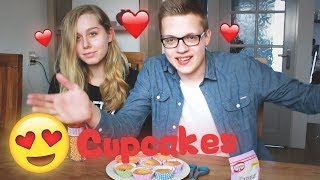 VALENTIJN CUPCAKES BAKKEN [upl. by Adoree]