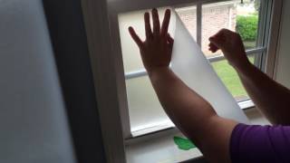 Window film for instant privacy Easy to install Peel and stick Cyber Roll [upl. by Enelegna]