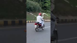 Wheelies in Traffic Lahore Pakistan [upl. by Bekki]