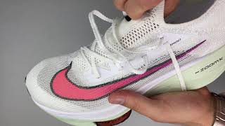 Nike Air Zoom Alphafly NEXT ‘WhiteFlash Crimson‘  UNBOXING amp ON FEET  running shoes  2020 [upl. by Jenkel930]