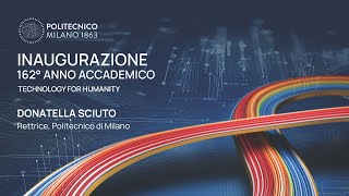 Inaugurazione 162° anno accademico  Intervento di Donatella Sciuto [upl. by Gutow]