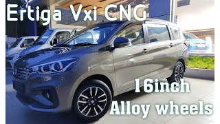 16inch Alloy wheels change for Ertiga Vxi CNG  Abharan Motors Pvt Ltd  Raghuveer Pai [upl. by Yrrad]