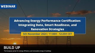 Webinar Advancing Energy Performance Certification [upl. by Enived]