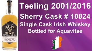 Teeling 20012016 Sherry Cask  10824 Single Cask Irish Whiskey Review from WhiskyJason [upl. by Annaig]