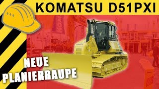 NEU Komatsu D51PXi24 Planierraupe mit integrierter 3DSteuerung  NordBau [upl. by Nyltac5]