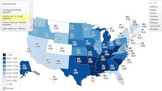 Obesity Rate by US State [upl. by Gnaht393]