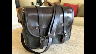 The Vermilyea Pelle Field Bag in 37oz CanvasHorse Hide Chromexcel [upl. by Nodarse600]