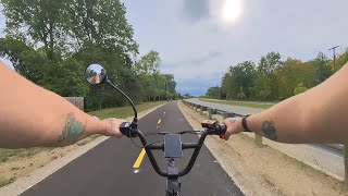 Crew Dart on the new bike path in Toledo Ohio that people thing is unsafe [upl. by Gothard]