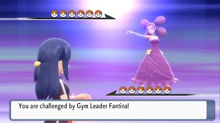 Pokémon Brilliant Diamond vs Gym Leader Fantina Rematch Set Mode No items [upl. by Illak]