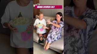 MAMA DISURUH DIETT‼️‼️ family prank comedy funny music shorts [upl. by Reve]