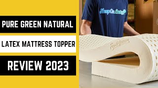 pure green natural latex mattress topper reviews 2023 [upl. by Folsom]