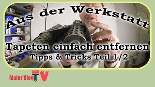 Tapeten entfernen  Ganz einfach  Teil 12 [upl. by Gnuh]