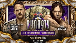 FULL MATCH  Roderick Strong vs Kyle OReilly – AEW International Championship AEW Dynasty 2024 [upl. by Ahsaela]